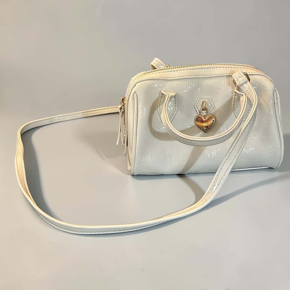 Juicy Couture Cream Mini Speedy Satchel Crossbody Bag